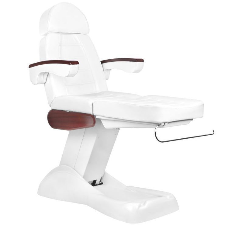COSMETIC ELECTRIC CHAIR. LUX WHITE / MAHOGANY 3M